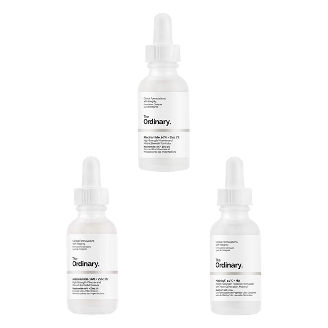 マトリキシル10%+ヒアルロン酸  30ml とナイアシンアミド 10% + 亜鉛 1% 60ml とナイアシンアミド 10% + 亜鉛 1% 30ml のセット / ジ・オーディナリー ／ The Ordinary