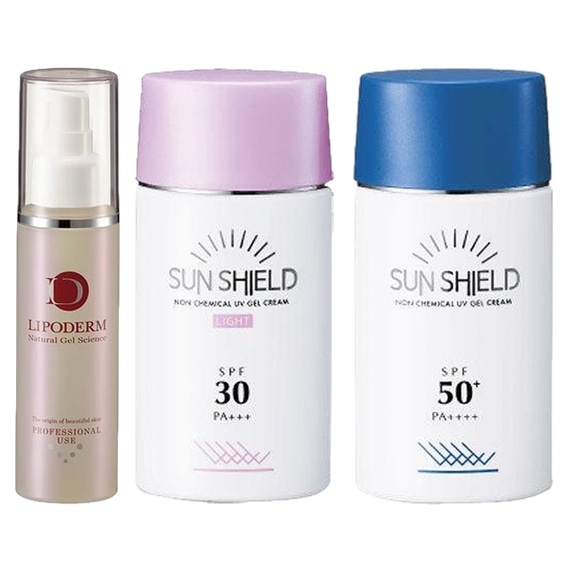 スーパーエッセンス ビタミンC誘導体〈VC〉 100ml+ サンシールドゲル 2種  SPF30 &SPF50 / ラシンシア ／ LA SINCIA