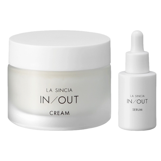 IN/OUT 2点セット/ クリーム 50mL  ＋  セラム 30mL / ラシンシア ／ LA SINCIA