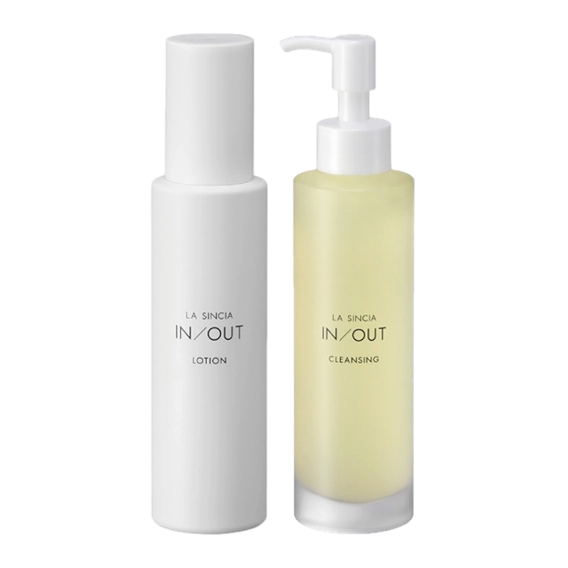 IN/OUT  ローション 120mL  ＋  クレンジング 150mL セット / ラシンシア ／ LA SINCIA