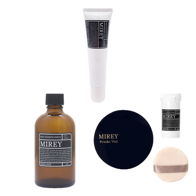 リポーションエッセンス R + プロテクトデイミルク + パウダーベール セット 90ml+40g パフ付き / ミレイ ／ MIREY