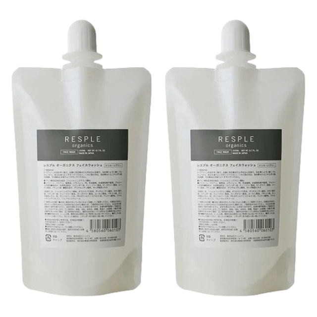 フェイスウォッシュ 200ml x 2 （リフィル） / レスプルオーガニクス ／ RESPLE organics