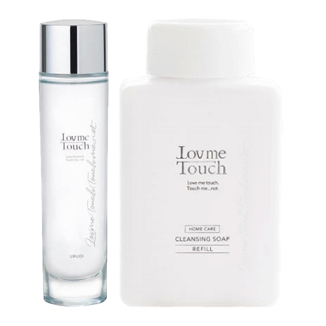 URUOI（うるおい） +クレンジングソープ泡 ホームケア（レフィル/ポンプ無し）のセット 120ml+250mL レフィル/ポンプ無し / ラブミータッチ ／ Lov me Touch